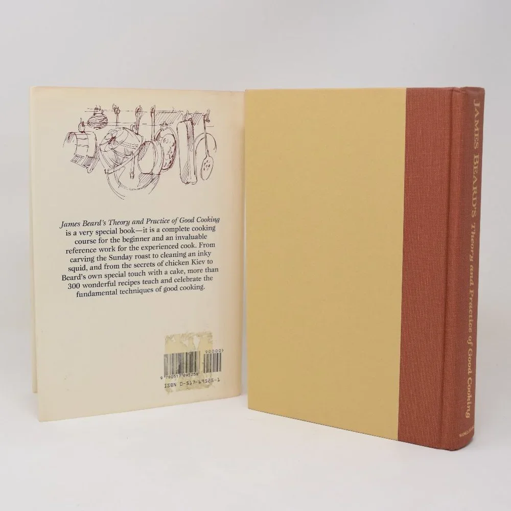 James Beard Theory Practice of Good Cooking Hardcover Dust Jacket 6 edition 1990
